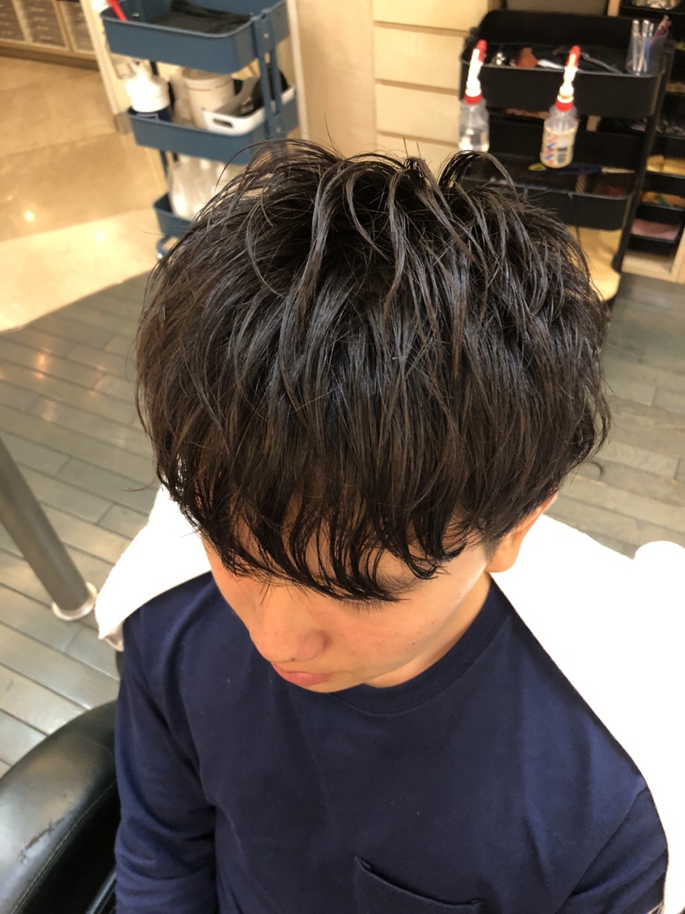 無造作パーマスタイル