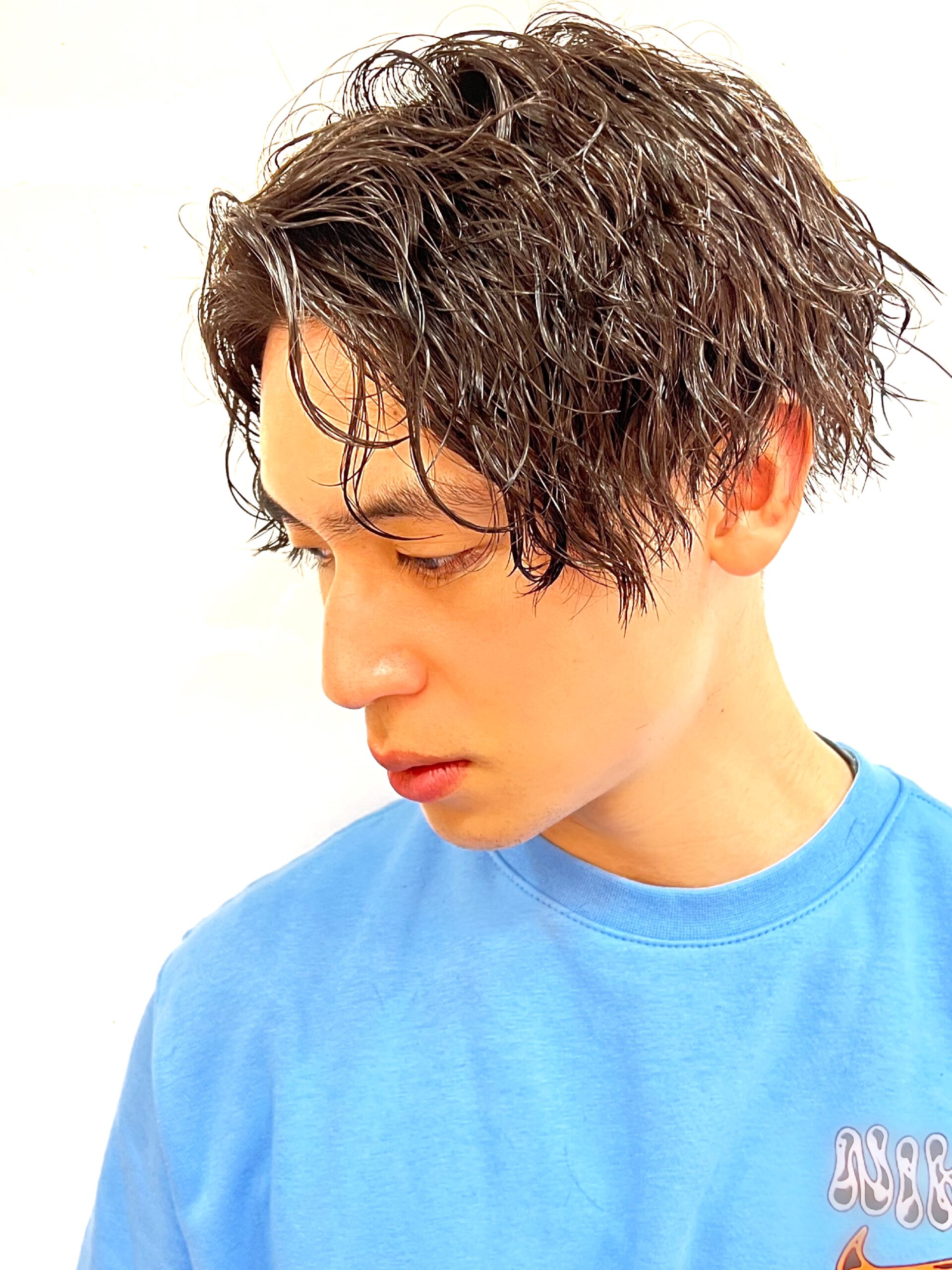 ツイストスパイラルパーマ/ツーブロックマッシュ/アップバング/相島弘要