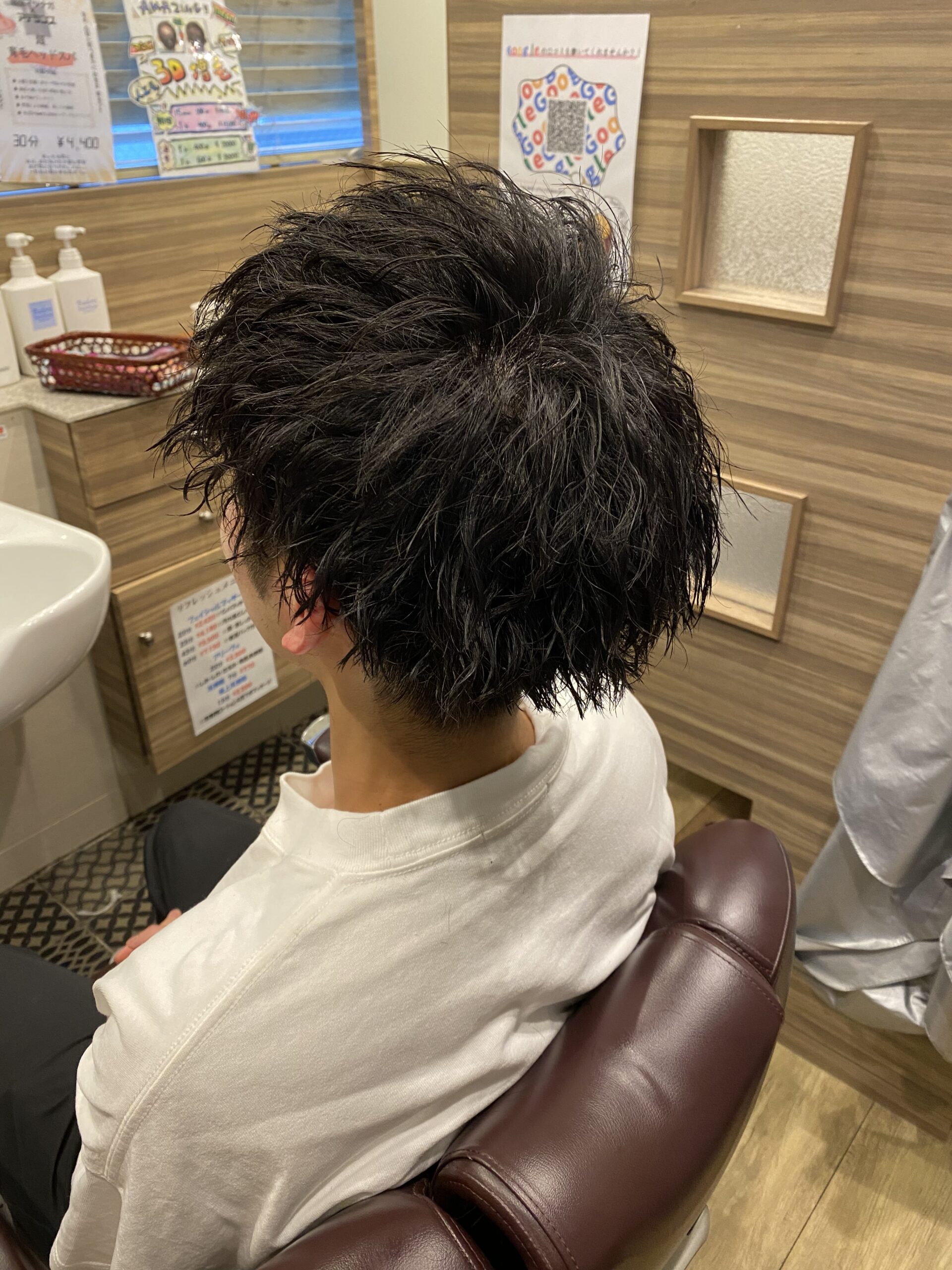 ツーブロツイストスパイラルパーマ