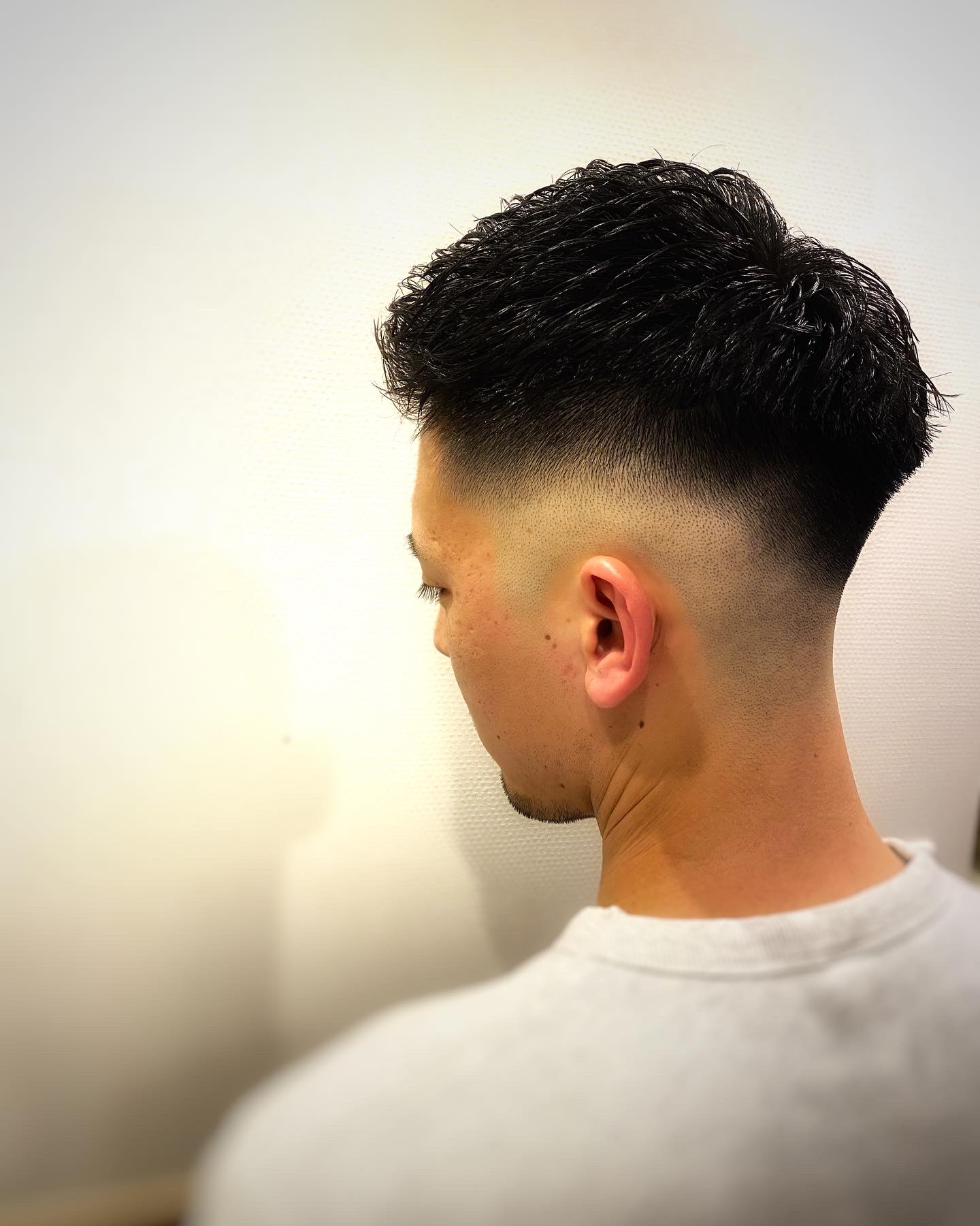 スキンフェードアップバング