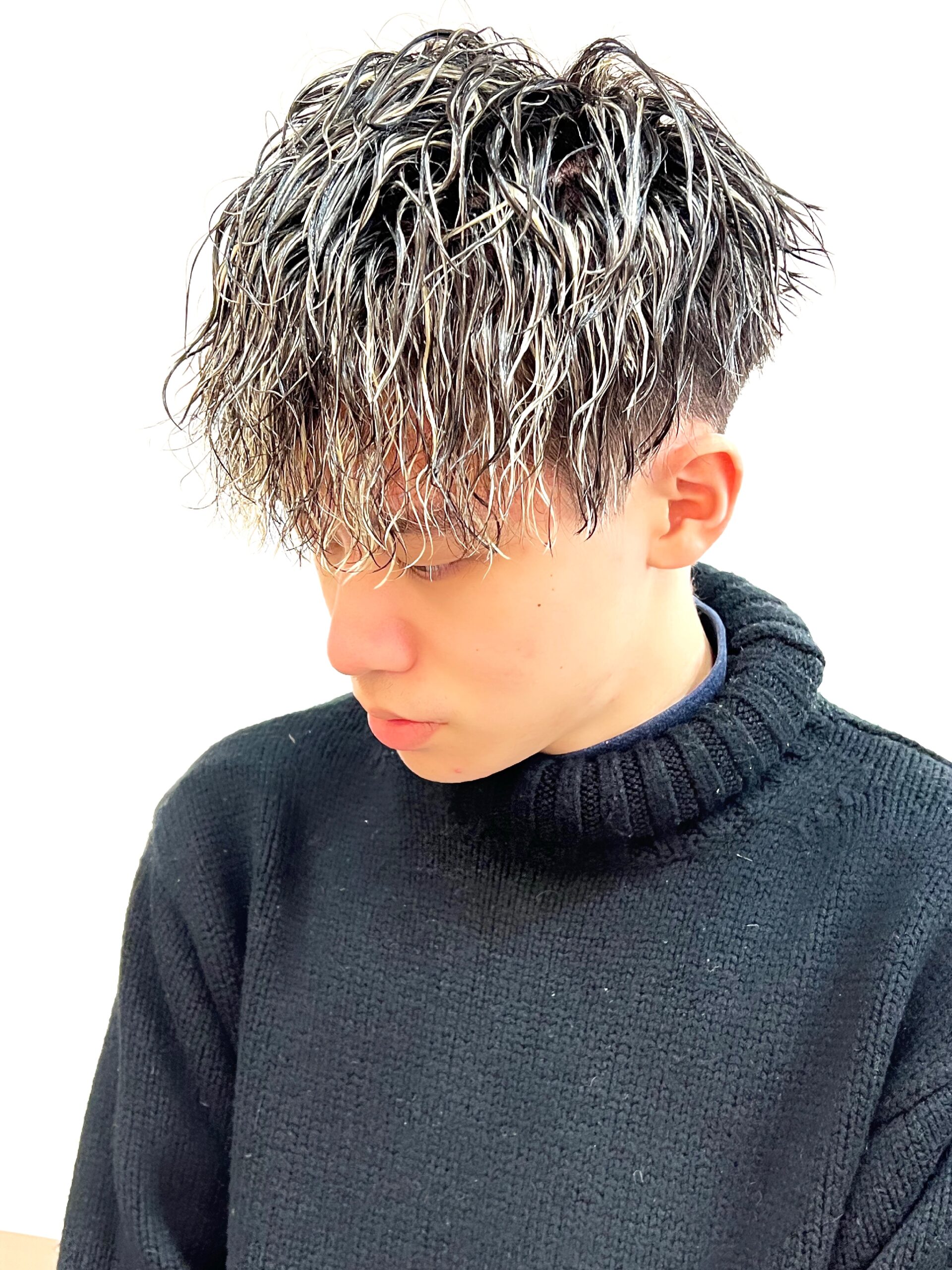 ホワイトメッシュツイストスパイラル　相島