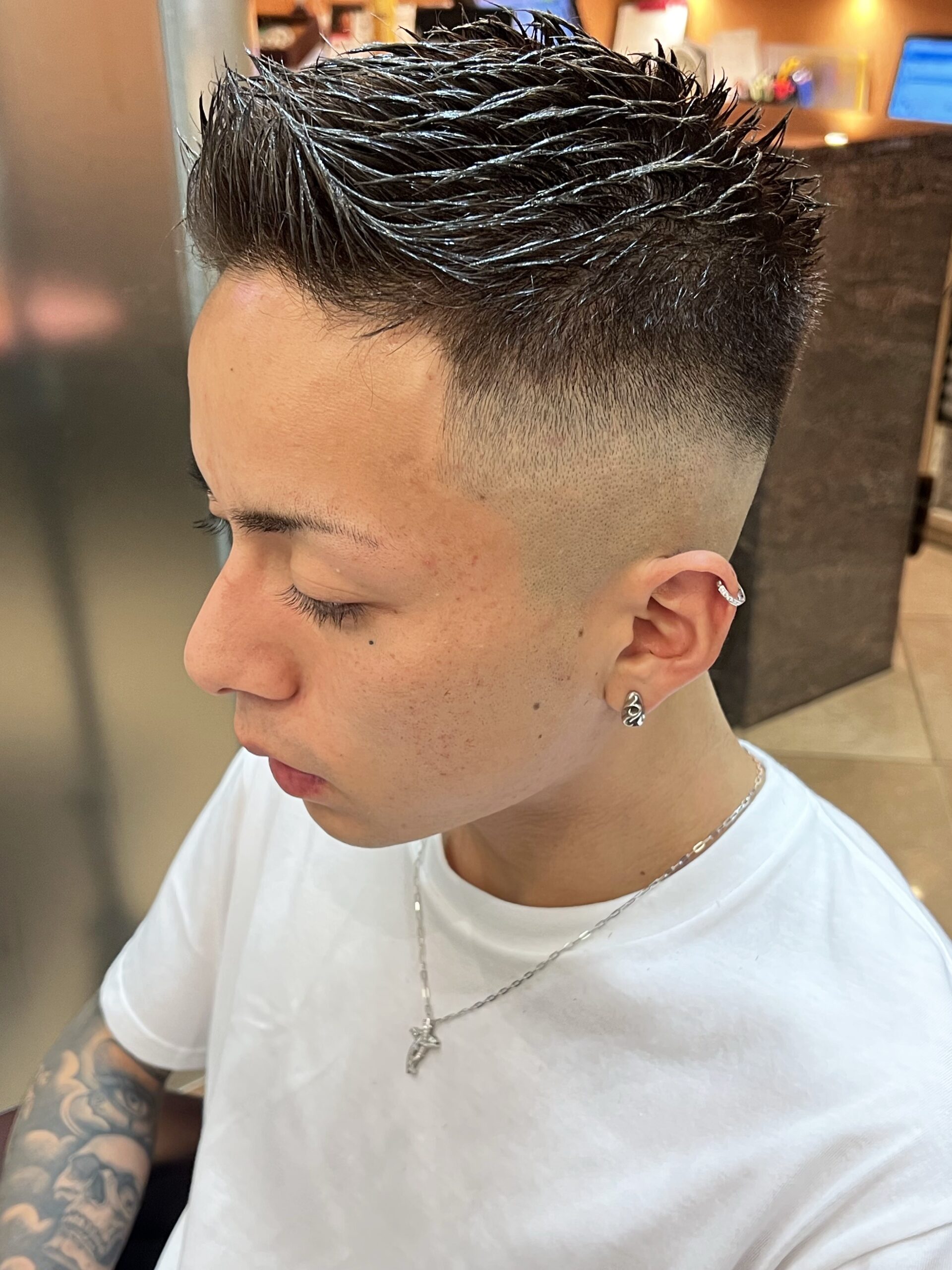 スキンフェード　アップバング　相島弘要