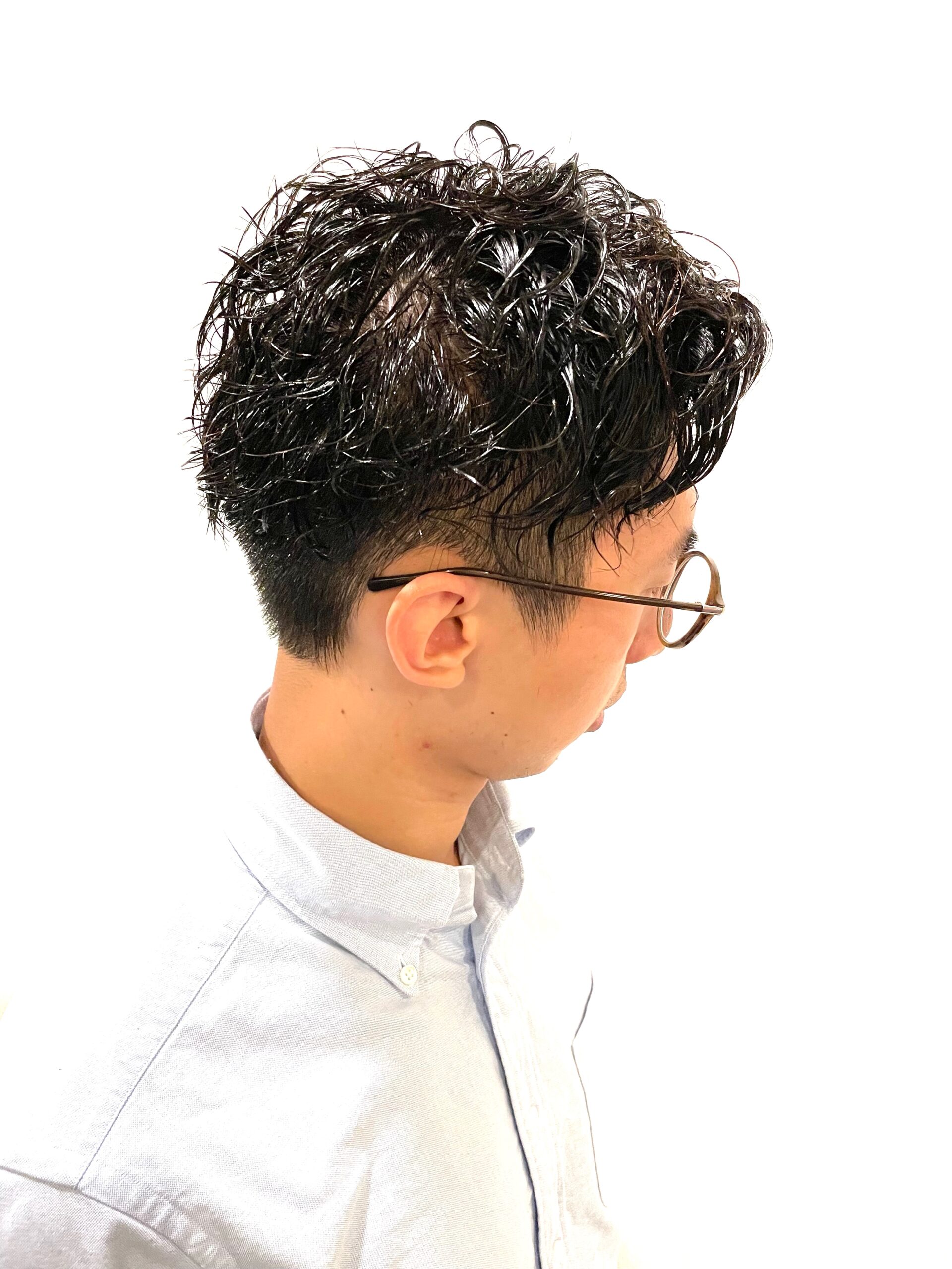 ツーブロックマッシュスパイラルパーマ