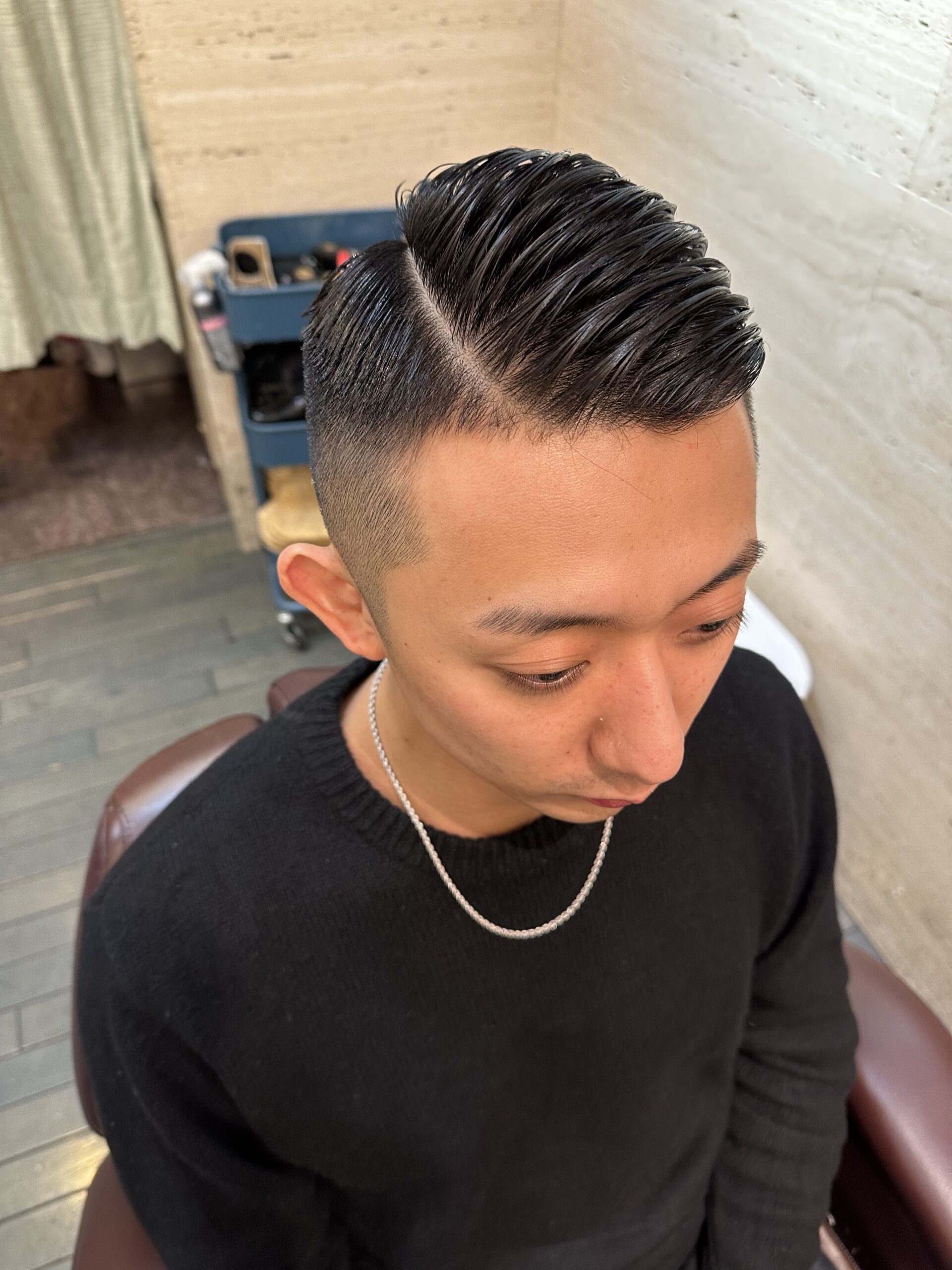 20代30代73ハードパートフェードスタイル