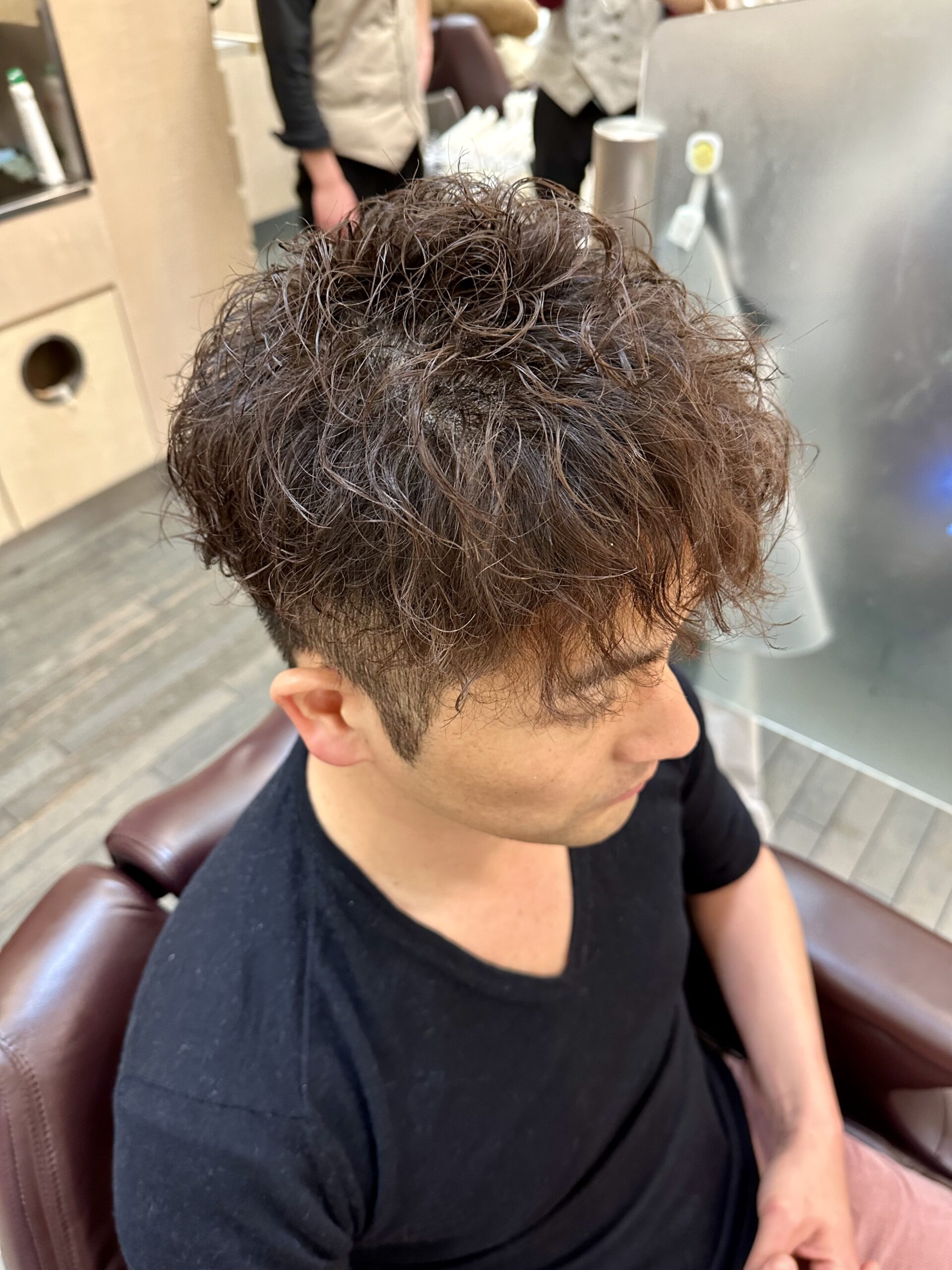 20代30代アッシュブラウンツイスパショート