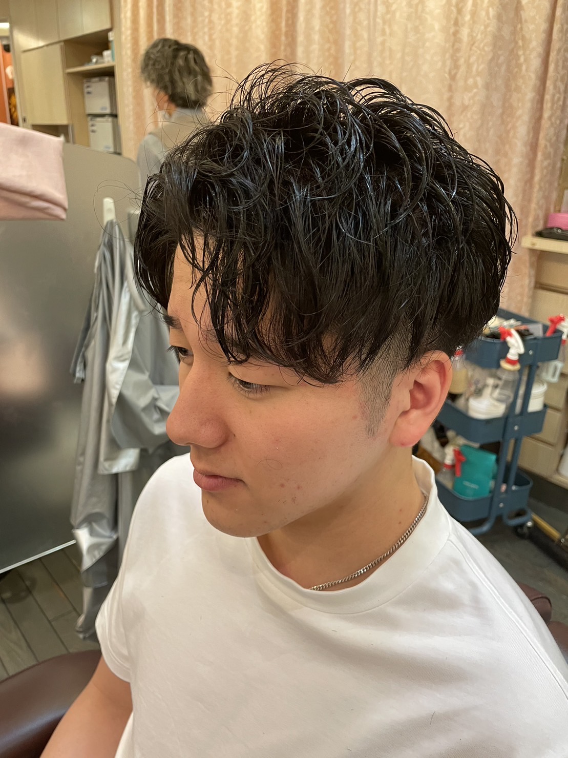 セット楽々ツーブロパーマ