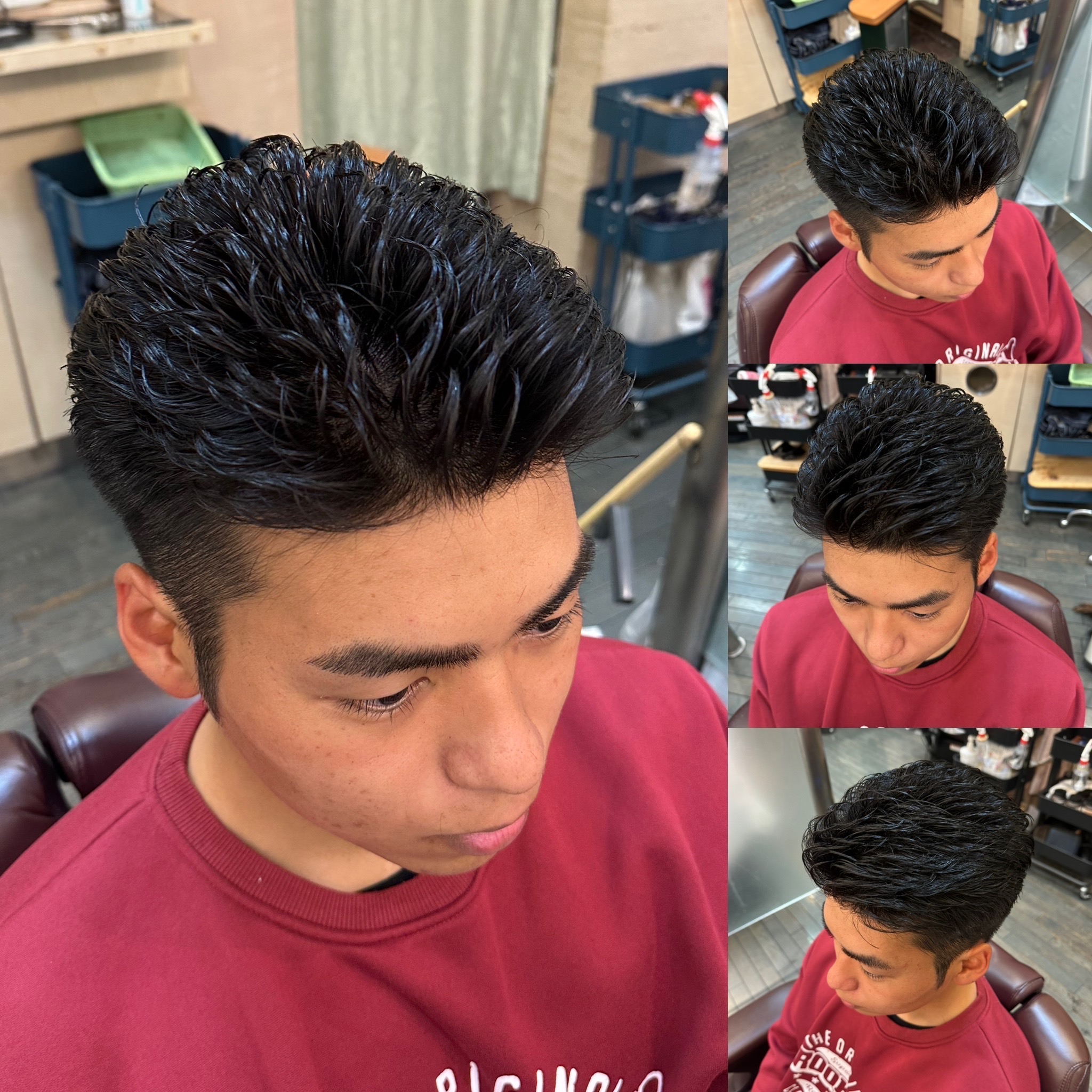 メンズパーマビジネスバックスタイル