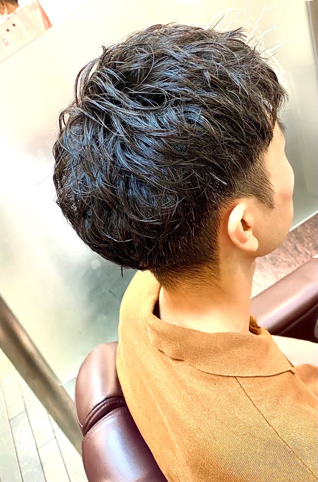 癖毛風アイロンパーマ