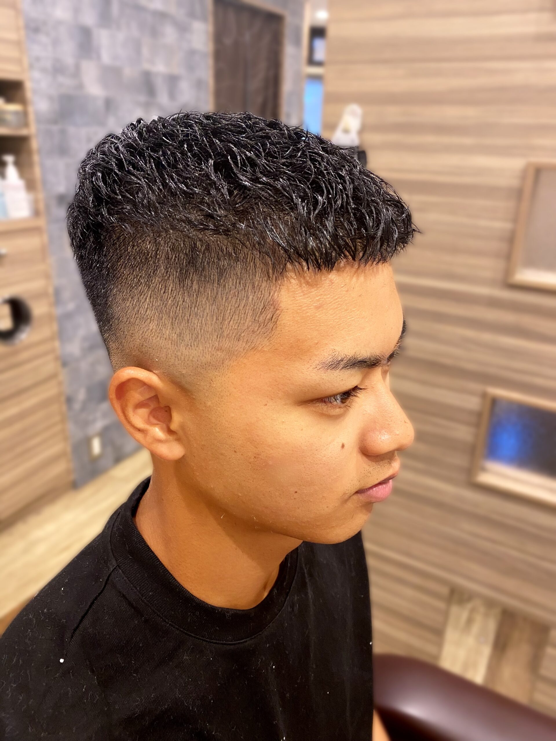 ハイスキンフェード濡れパン