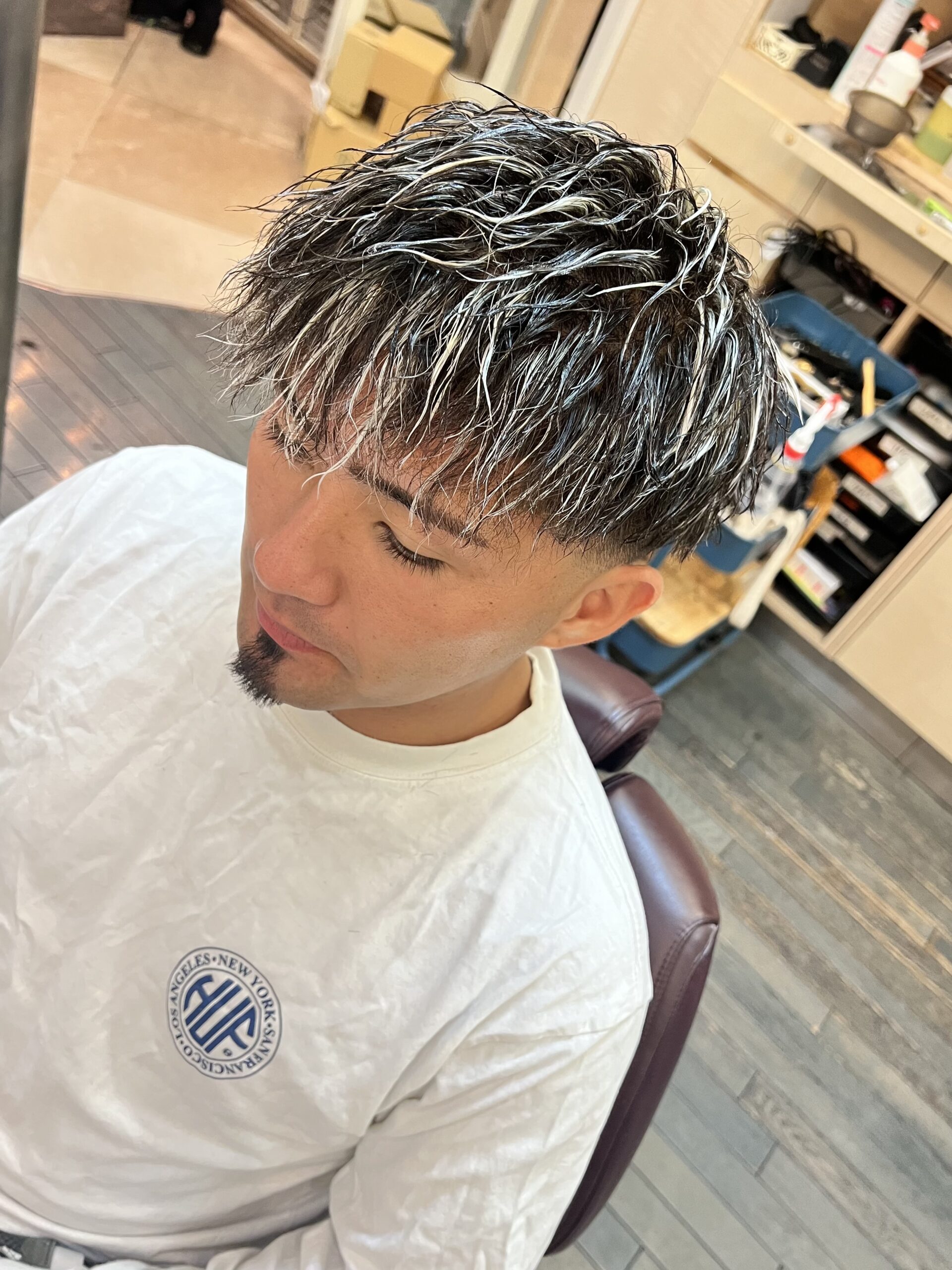 ツイストスパイラル　ホワイトメッシュ