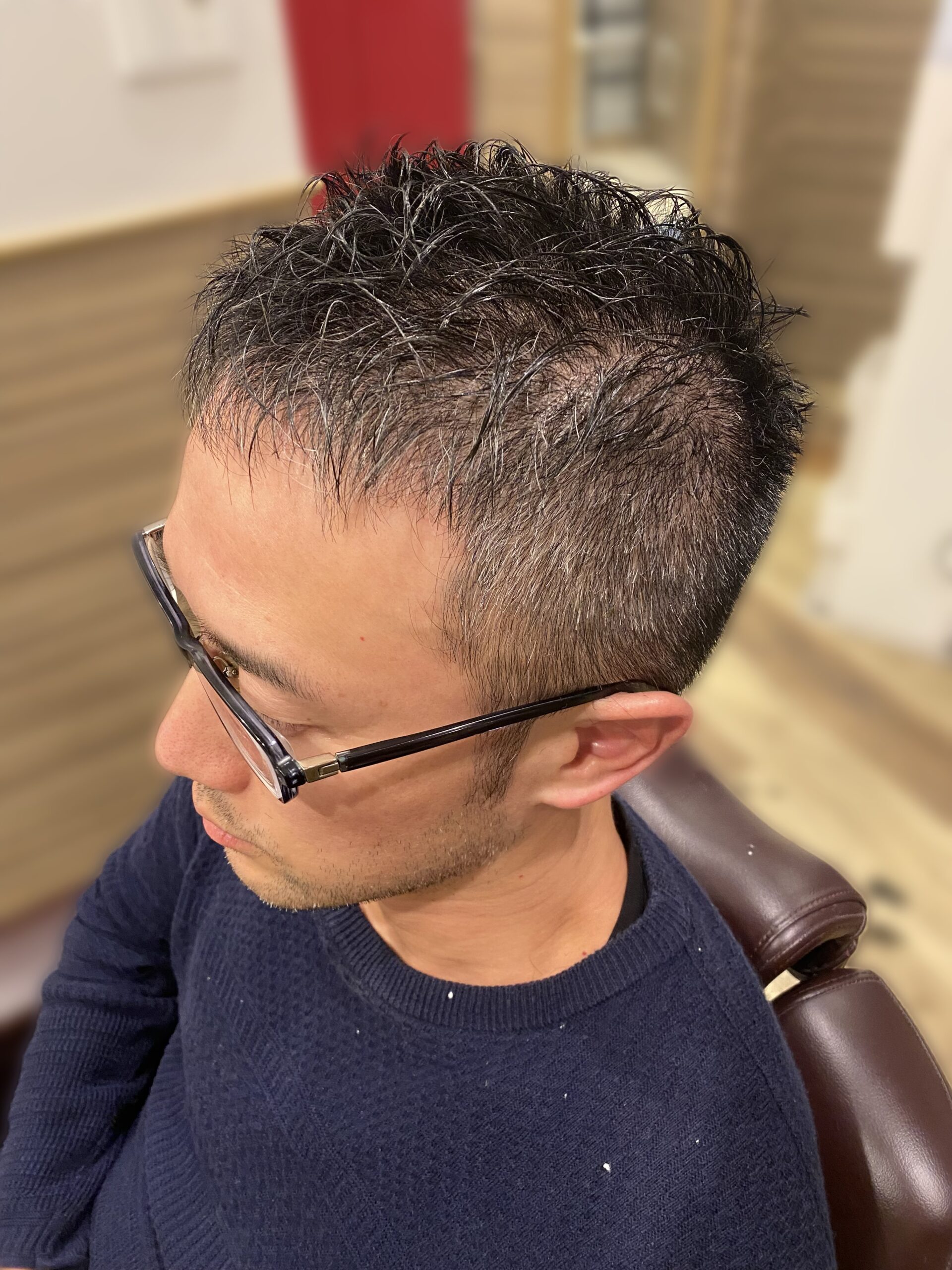 ハチ張り改善◎ビジネスショート似合わせカット