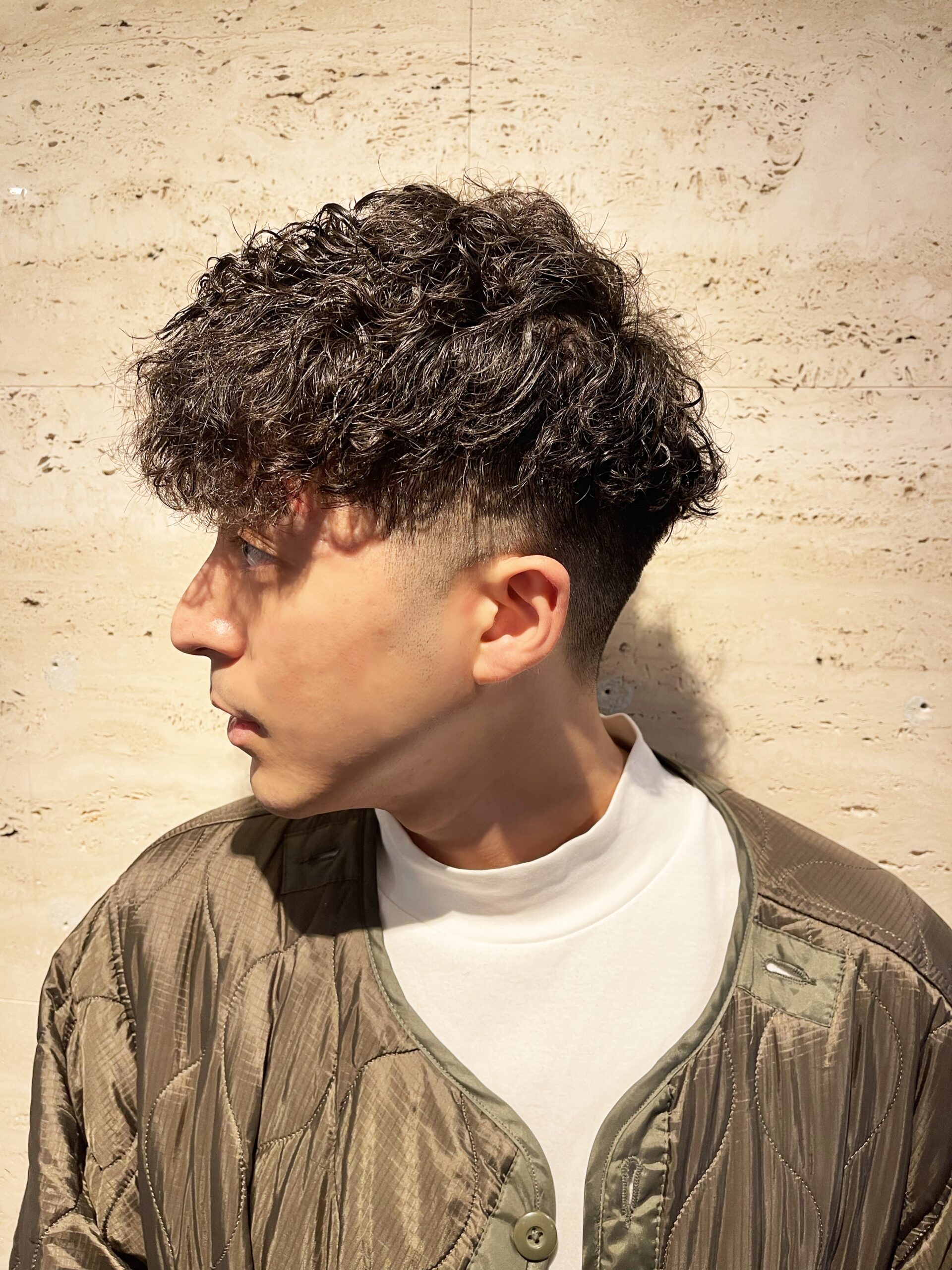 20代30代メンズスペインカール束感トラッドオシャレ感ショート